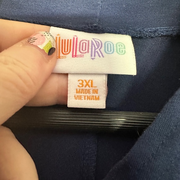 Amber Lularoe lightweight hoodie hooded sweatshirt plaid tartan cute plus size - Picture 5 of 5